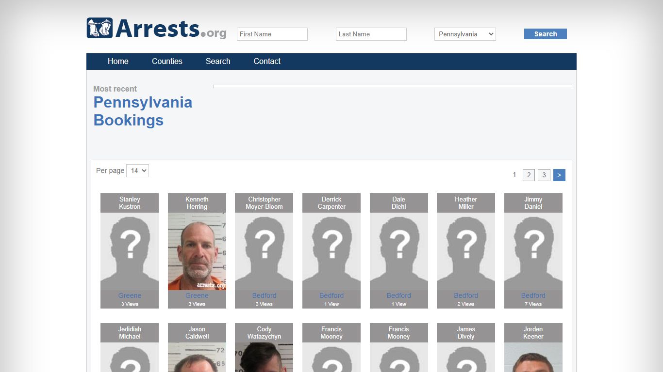 Pennsylvania Arrests and Inmate Search